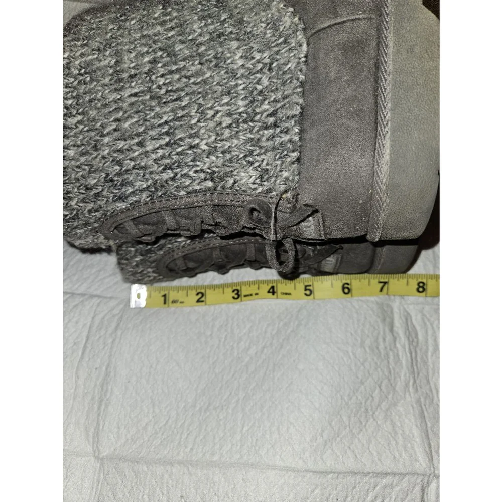 Women's Size 9 Makalu Dolce Sweater Boots Faux Fur Gray Grey